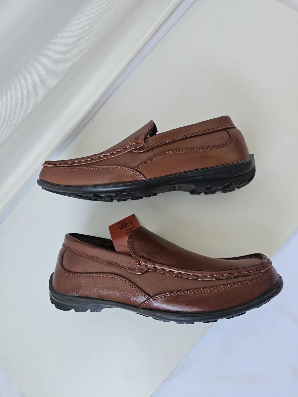 Deer Stags Kids Booster Slip-On Loafers - Dark Luggage Brown, Size 4M - Picture 10 of 16
